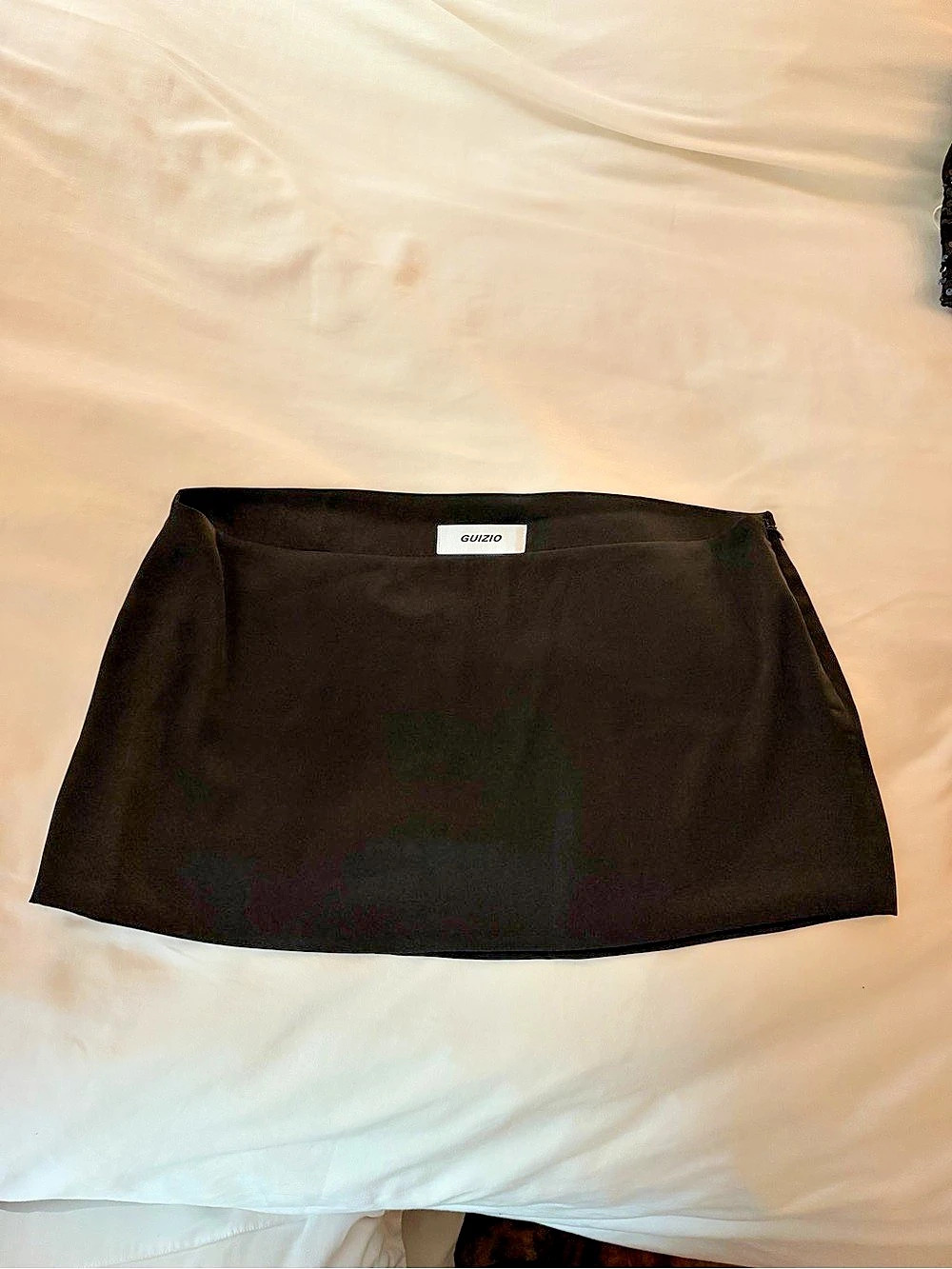 Danielle Guizio Micro Mini Stretch Skirt Black